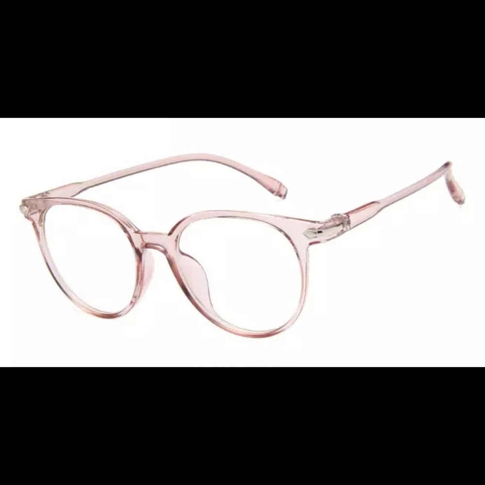 Pink Round Vintage-Looking Frames Glasses